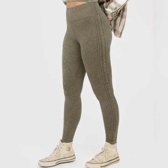 Aerie Sage Green Lounge Pants - Picture 1 of 5